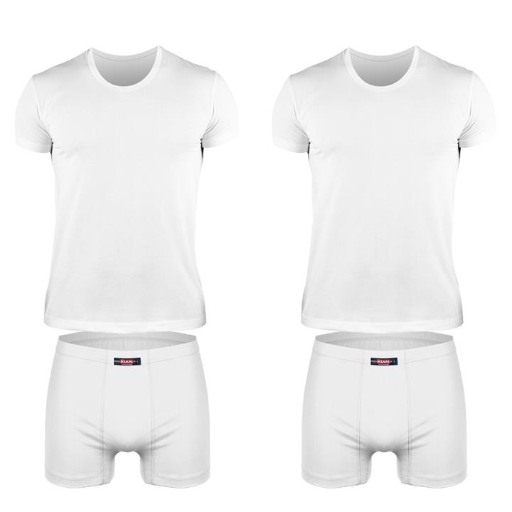 ست لباس زیر مردانه کیان تن پوش مدل Classic W کد 002 مجموعه 2 عددی